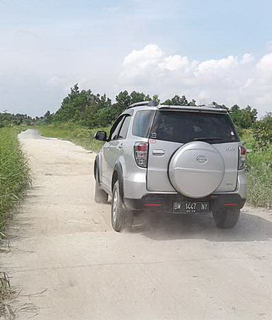 Anggaran Tak Ada,Jalan Cenderawasih Tak Tersentuh Pengaspalan